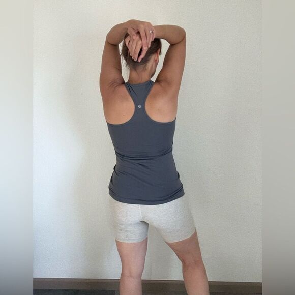 Lululemon Cool Racerback Tank Top CRB Gray 6 Workout Gym - Picture 3 of 10